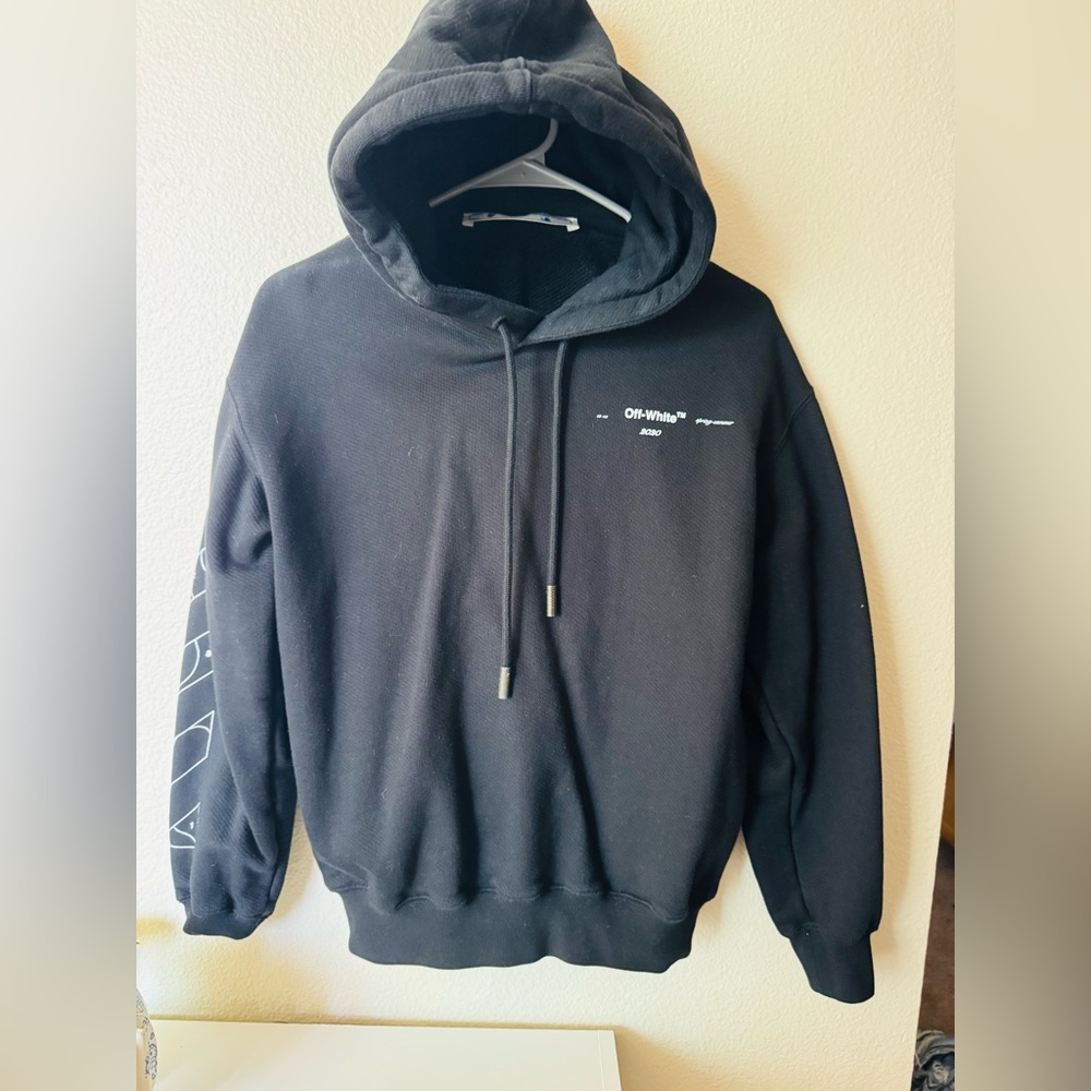 Off-White Black Hoodie (unisex) SIZE XS